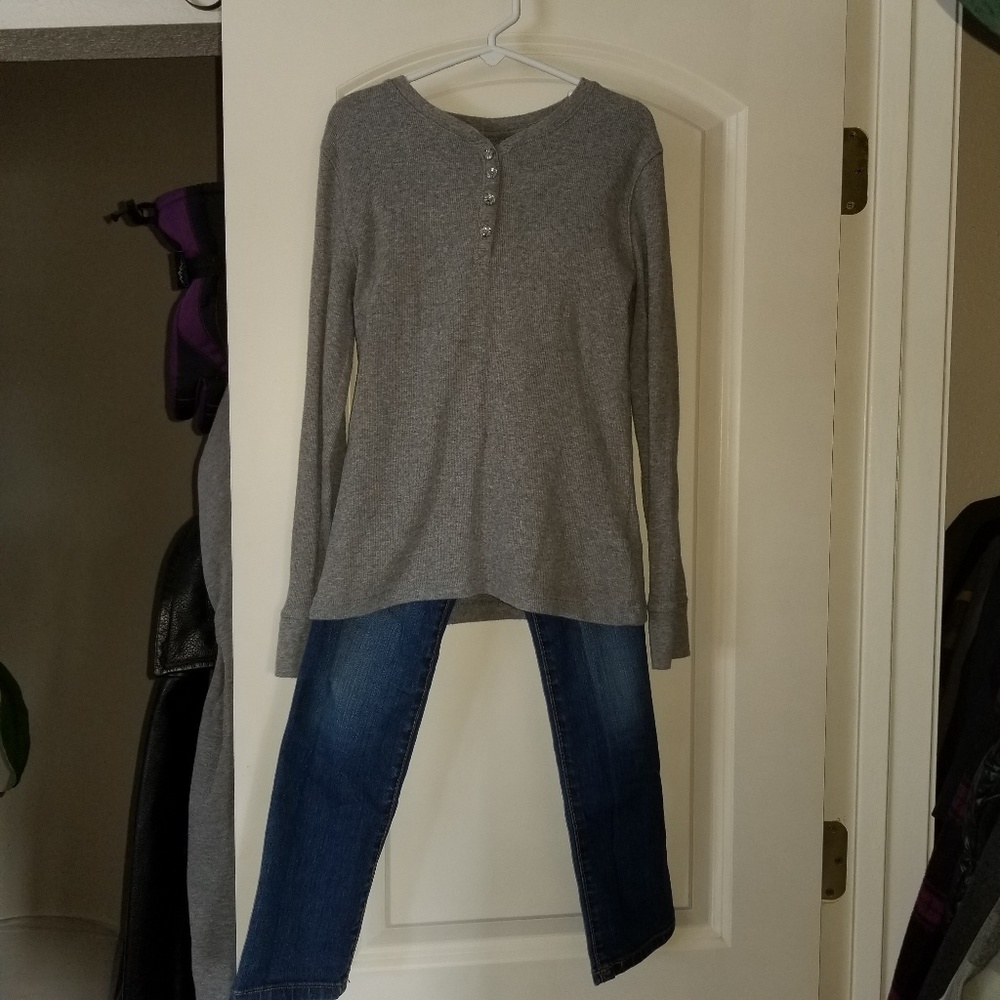 Girls 2 piece outfit (Jean's, long sleeve)